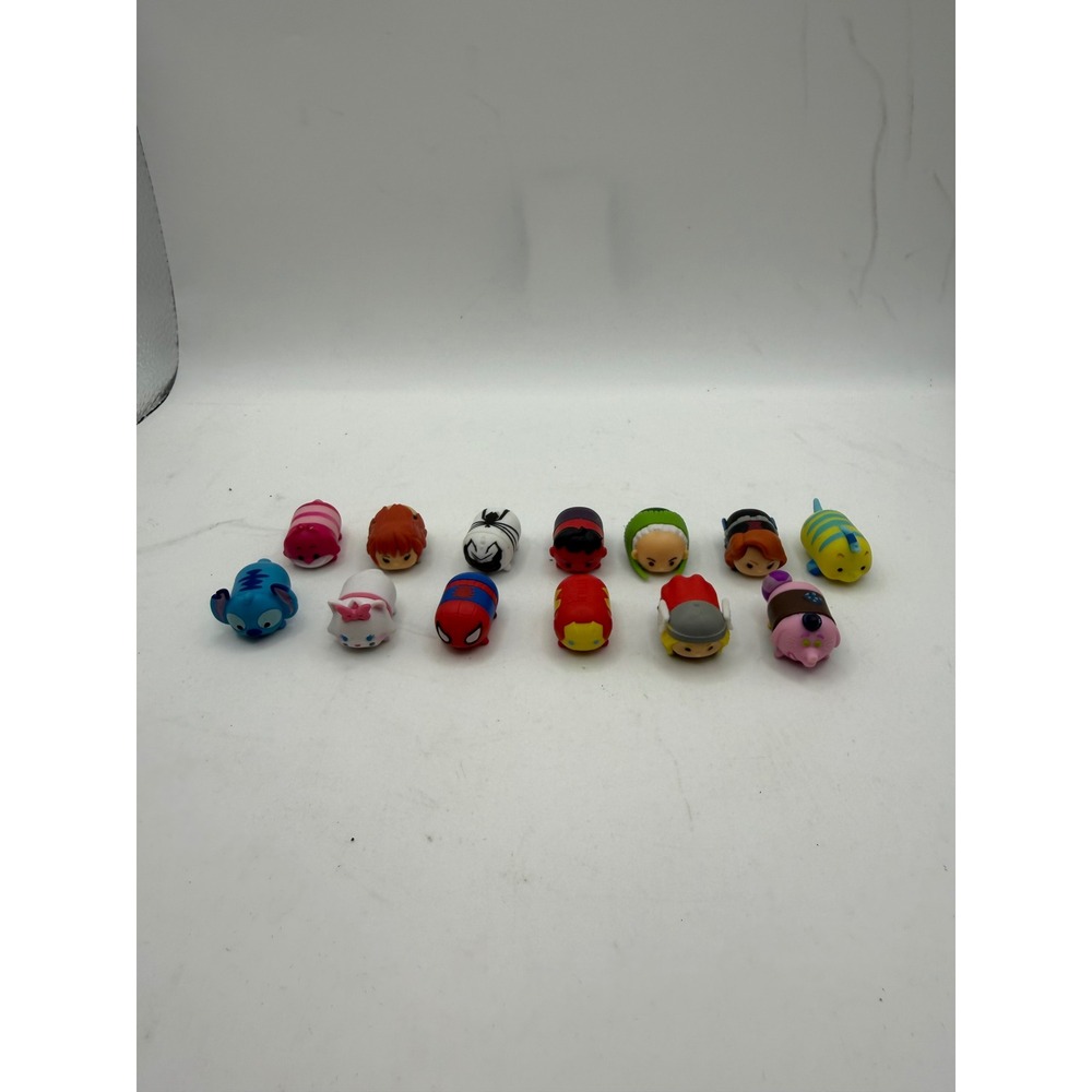 Disney Marvel Tsum Tsum Mini Figures Lot of 13 Jakks Pacific Stackable Vinyl Toy